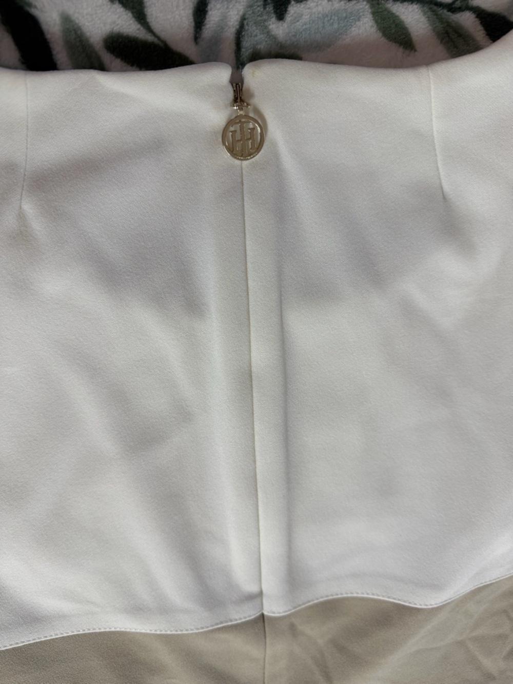 Tommy‎ Hilfiger Sleeveless Striped Midi Dress in White, Taupe & Blush - Picture 7 of 7